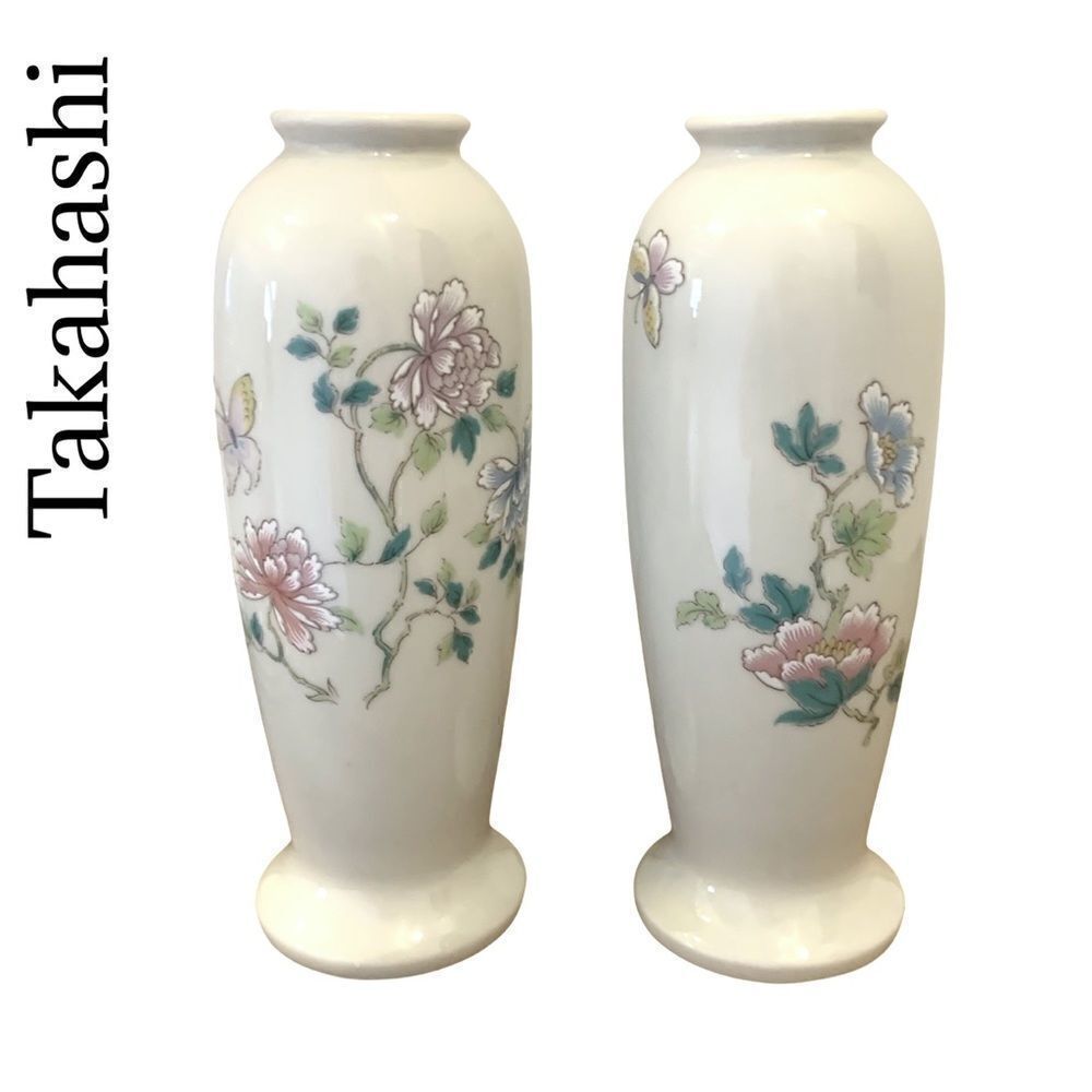 Takakashi vintage Japanese vase set from Cho Cho San Francisco 1980s